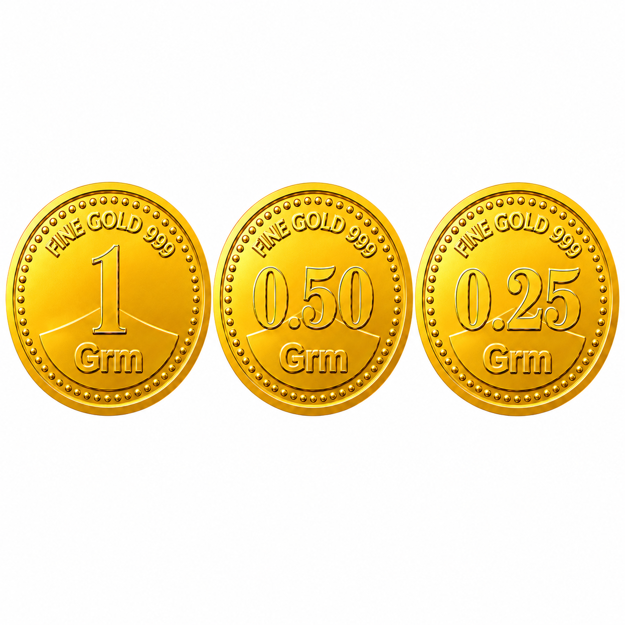 1.75 gram 24KT pure gold pendant with 999 finese